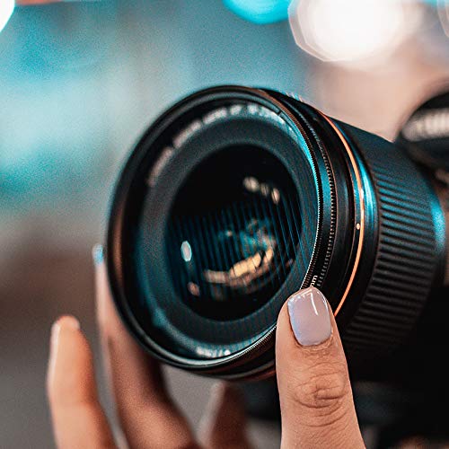 KOGJAERS Prism Lens Filter 82mm Starlight Glare Filter Anamorphic Lens Flare Effect Filter Film PropsBlue Linear Flares - Image 3
