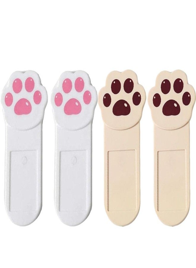 Kopida 2 Pairs Cute Toilet Seat Lifter Cartoon Lovely Cat Paw Toilet Lid Lifter Toilet Seat Handle Seat Cover Lifter Self-Adhesive Toilet Seat Handle Avoid Touching Toilet Seat Lid,4.13IN - Image 1