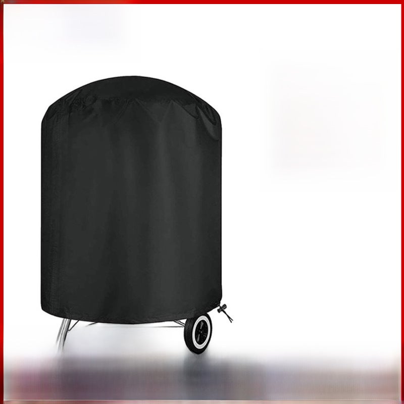 BBQ Grill Cover Waterproof Round Design Durable Material - Protective Cover for Outdoor Furniture and Camping - Image 2