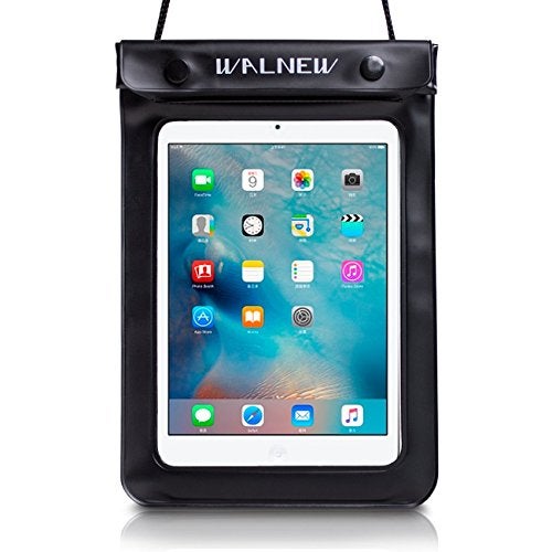 WALNEW Universal Waterproof eReader Protective Case Cover for Kindle Colorsoft Signature Edition/7"/6.8“Kindle Paperwhite/6" Kindle 2024/Oasis/Kindle Fire 7,iPad mini,Kobo Clara/Nia and More,Black - Image 1