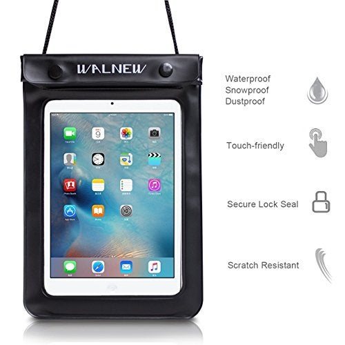 WALNEW Universal Waterproof eReader Protective Case Cover for Kindle Colorsoft Signature Edition/7"/6.8“Kindle Paperwhite/6" Kindle 2024/Oasis/Kindle Fire 7,iPad mini,Kobo Clara/Nia and More,Black - Image 4