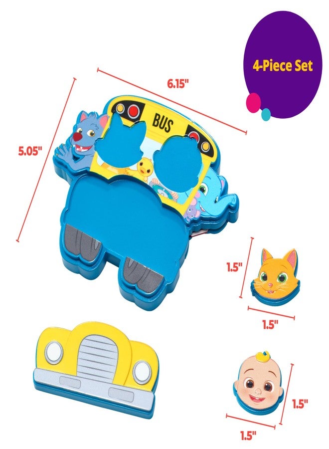 DECOPAC DecoSet CoComelon Ready for Adventure! Cake Topper, 4 Piece Cake Decoration Set With JoJo, Kittens, Wally, and Ello Puzzle Jigsaw (27978) - Image 4