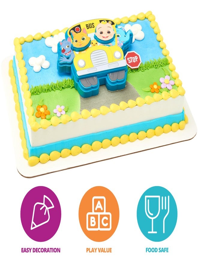 DECOPAC DecoSet CoComelon Ready for Adventure! Cake Topper, 4 Piece Cake Decoration Set With JoJo, Kittens, Wally, and Ello Puzzle Jigsaw (27978) - Image 2