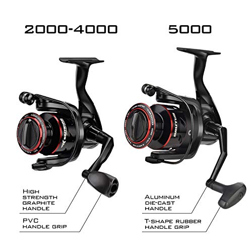 KastKing Brutus Spinning Reel, Freshwater Spinning Fishing Reels, Graphite Frame, CNC Aluminum Spool, 5.2:1 Gear Ratio, 4+1 Ball Bearings - Image 4