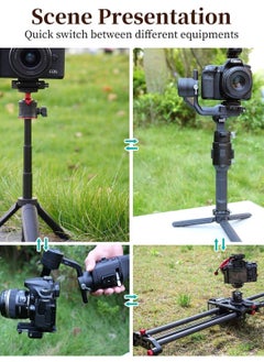 Y&D F38 Camera Quick Release Plate w 1/4" to 3/8" Screw Thread, Tripod Mount Adapter for Sony / Canon Monopod DSLR Stabilizer Slider  - Image 4