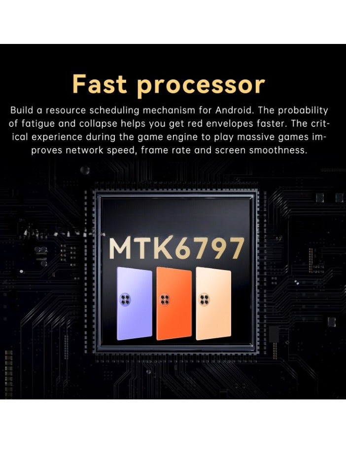 AROAQ Mate 50 Tablet, 10.1 Inch Screen 4G Calling Pad, Ten Core Fast Processor Durable Touch Pad, Large Storage Capacity Dual Cameras Wifi Tablet, (1pc, 64GB, Orange) - Image 3