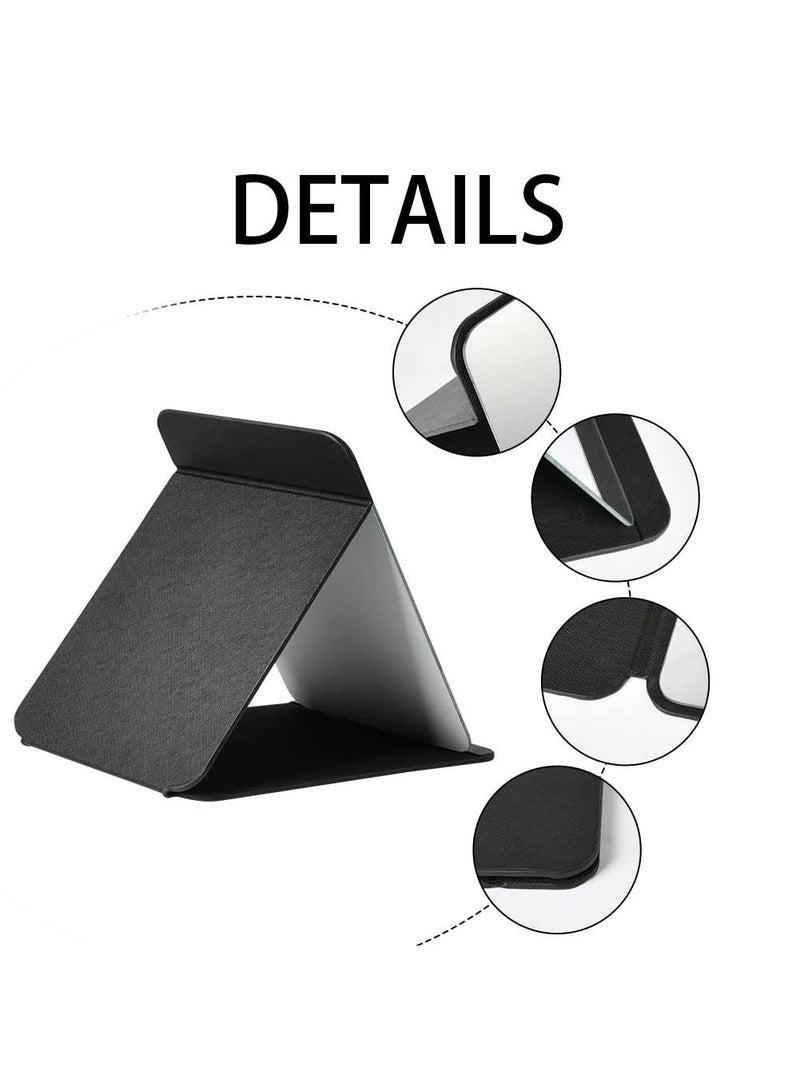 Sweet seven Folding Tabletop Mirror - 25.5x18cm Makeup Mirror with PU Leather, Portable and Foldable, Ideal for Office Desk, Vanity Table, Travel, and Camping - Image 4