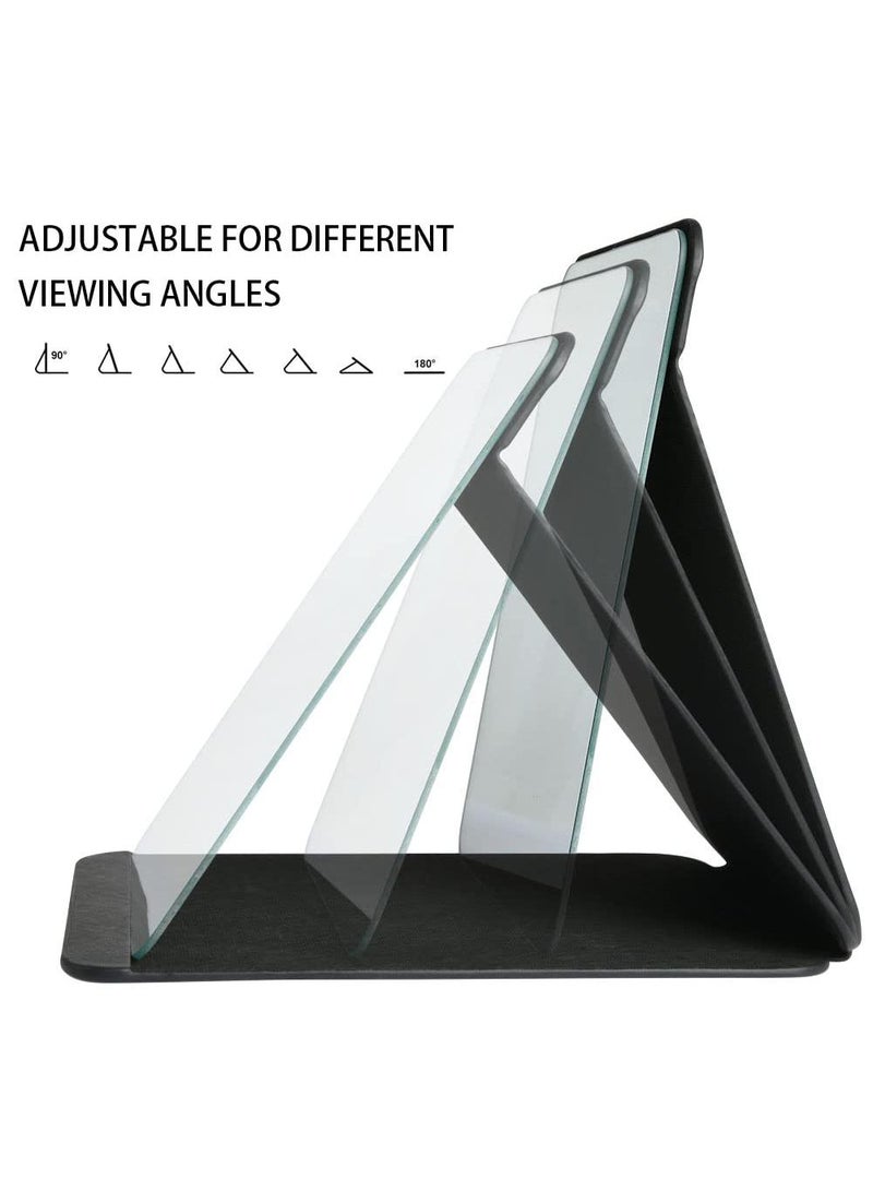 Sweet seven Folding Tabletop Mirror - 25.5x18cm Makeup Mirror with PU Leather, Portable and Foldable, Ideal for Office Desk, Vanity Table, Travel, and Camping - Image 5