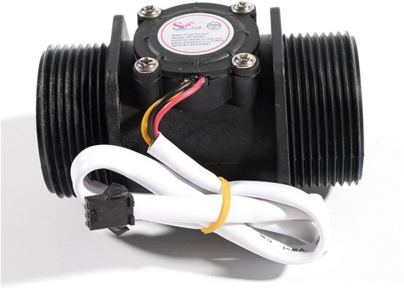 Water Flow Meters, 3/4" Water Flow Sensor 2.0MPa Hall Sensor Flowmeter DC5~18V Control Liquid Flow - Image 4