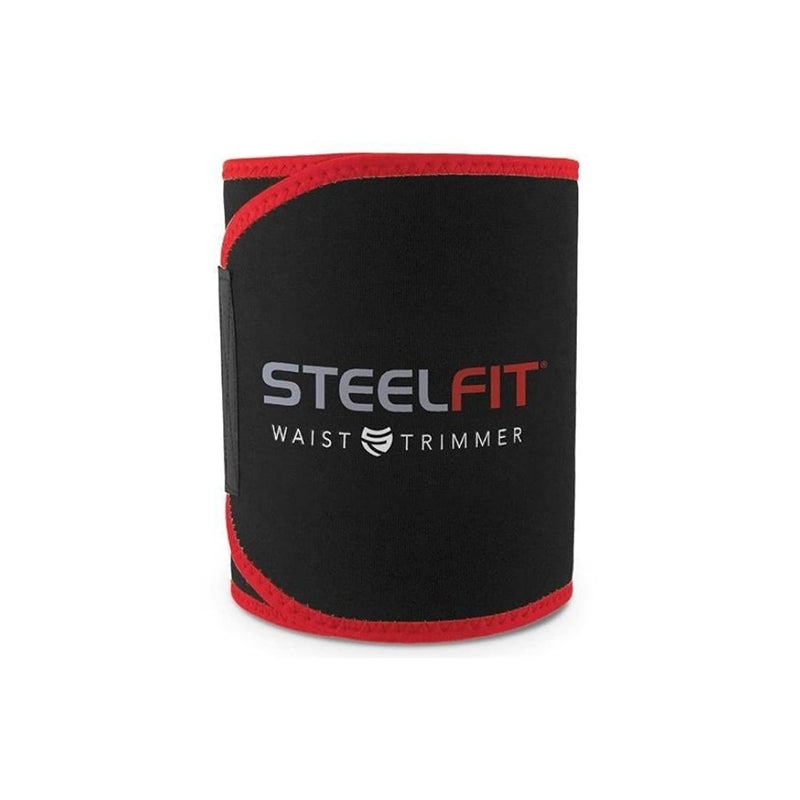 SteelFit حزام تقليم الخصر من ستيل فيت للنساء والرجال - مدرب الخصر من النيوبرين المقاوم للرطوبة - شريط عرق قابل للتعديل لتشكيل البطن والدهون في البطن - ملحقات اللياقة البدنية، الصالة الرياضية والتمارين الرياضية للعملout - Image 4