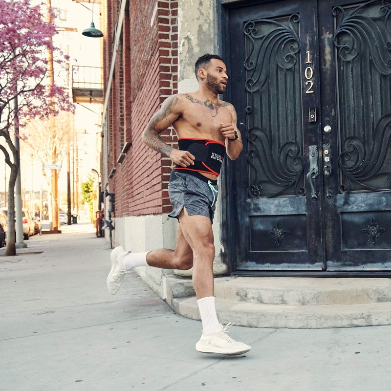 SteelFit حزام تقليم الخصر من ستيل فيت للنساء والرجال - مدرب الخصر من النيوبرين المقاوم للرطوبة - شريط عرق قابل للتعديل لتشكيل البطن والدهون في البطن - ملحقات اللياقة البدنية، الصالة الرياضية والتمارين الرياضية للعملout - Image 2