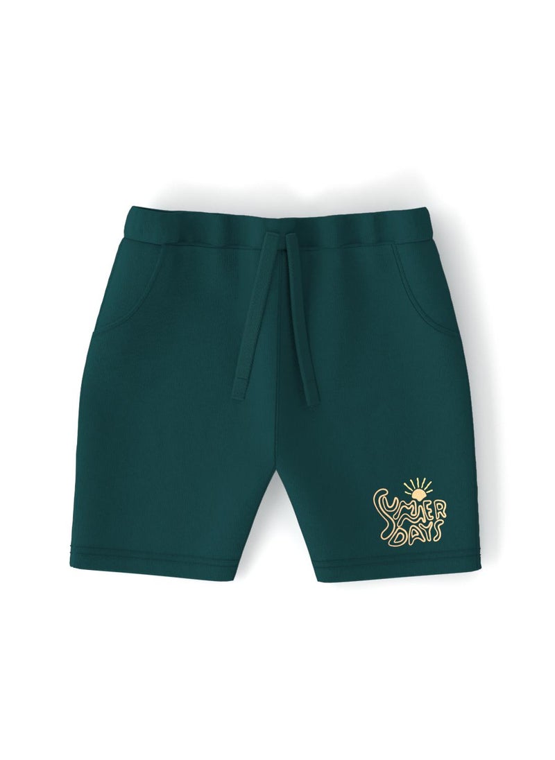 Nautinati Boys' Shorts With Graphic Print| Cotton Blend | Age 2 - 10 Years - Image 2