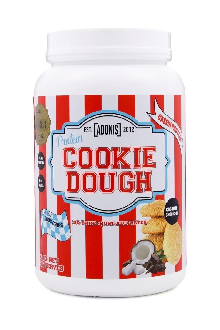 Adonis Coconut Chocolate Chip Flavor Protein Cookie Dough 1 Kg - Image 2