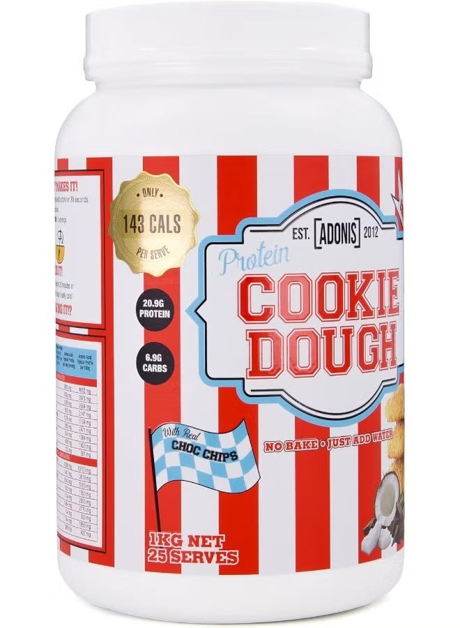 Adonis Coconut Chocolate Chip Flavor Protein Cookie Dough 1 Kg - Image 3
