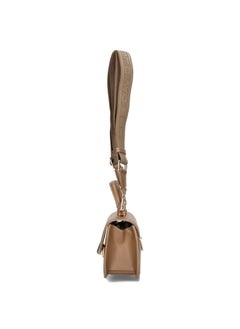 David Jones David Jones Shoulder Bag for Women, faux Leather Hobo Crossover Fashion Handbag Purse Color ALMONDMILK  - Image 3