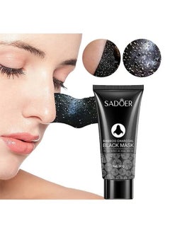 SADOER Bamboo Charcoal Black Mask-Blackhead Remover ​Charcoal Mask Peel off Mask Facial Pore Cleanser Purifying Face Mask Nose 60g  - Image 1