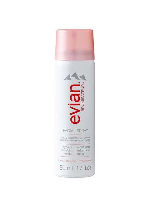 FACIAL SPRAY Natural Mineral Water Facial Spray Trio, Travel Size, 1.7 Ounce