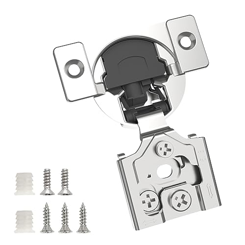 Chibery 60 Pack 58 Overlay 3D Soft Close Concealed Hinge for Face Frame Door Smooth Slow Self Closing Hinges Satin Nickel Hidden 105 Open Angle Stainless Steel Hinge for Kitchen Cabinet Door - Image 1