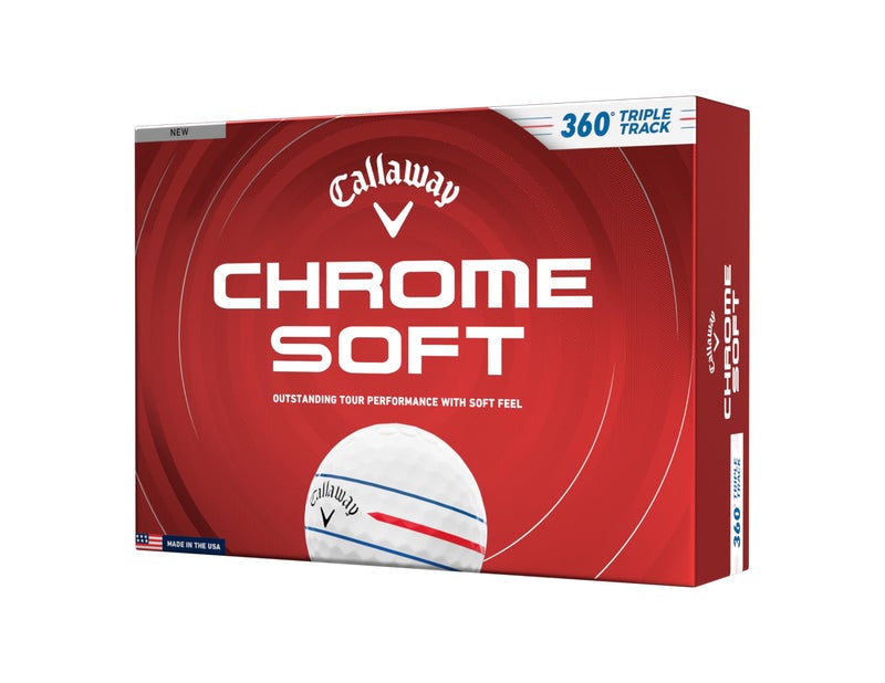 Callaway Golf Chrome Soft 2026 Golf Balls(360 White Triple Track,One Dozen) - Image 1