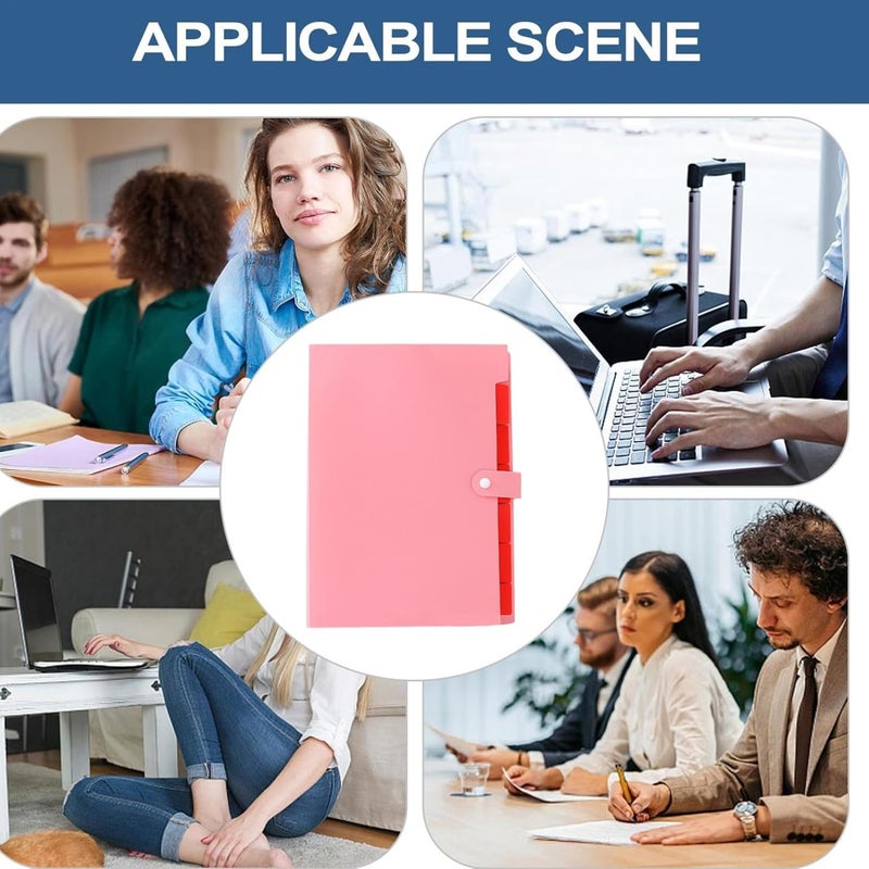 Document Organizer - Multifunctional Folder Storage with 7 Pockets | File Organizer for Desk,for Business Office Bedroom Den Living Room Home School Men Women Boys Girls Youth - Image 4