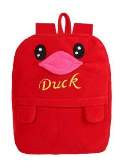 Blue Tree blue tree Kid's Cartoons Soft Toy Duck 11 L Textile School Backpack (Red, 3-5 Years)  - Image 1