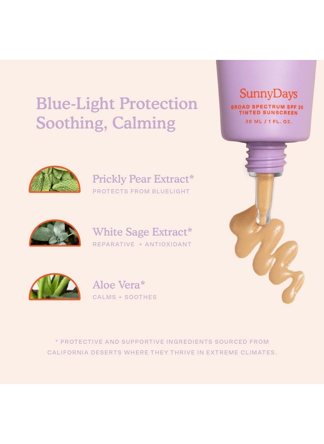 TOWER 28 Tower 28 Beauty SunnyDays SPF 30 Tinted Mineral Sunscreen - For Sensitive Skin - 2-in-1 Facial Broad Spectrum UVA/UVB Protection + Foundation - Shade 15 MELROSE - Light with Warm Undertones, 1 Fl Oz  - Image 4