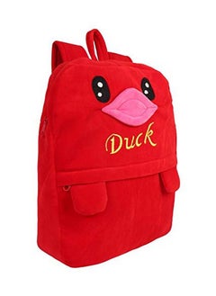 Blue Tree blue tree Kid's Cartoons Soft Toy Duck 11 L Textile School Backpack (Red, 3-5 Years)  - Image 2