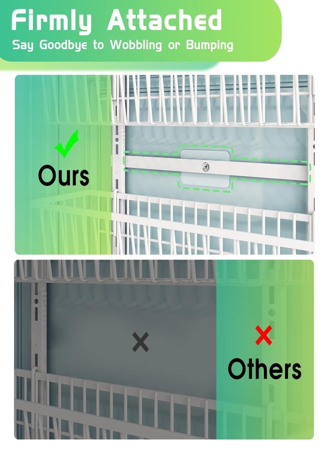 Mefirt Over The Door Pantry Organizer, Pantry Organization and Storage, 6-Tier Deep Baskets Hanging Heavy-Duty Metal, Wall Spice Rack Seasoning Shelves for Home & Kitchen, Laundry Room Bathroom, White - Image 5