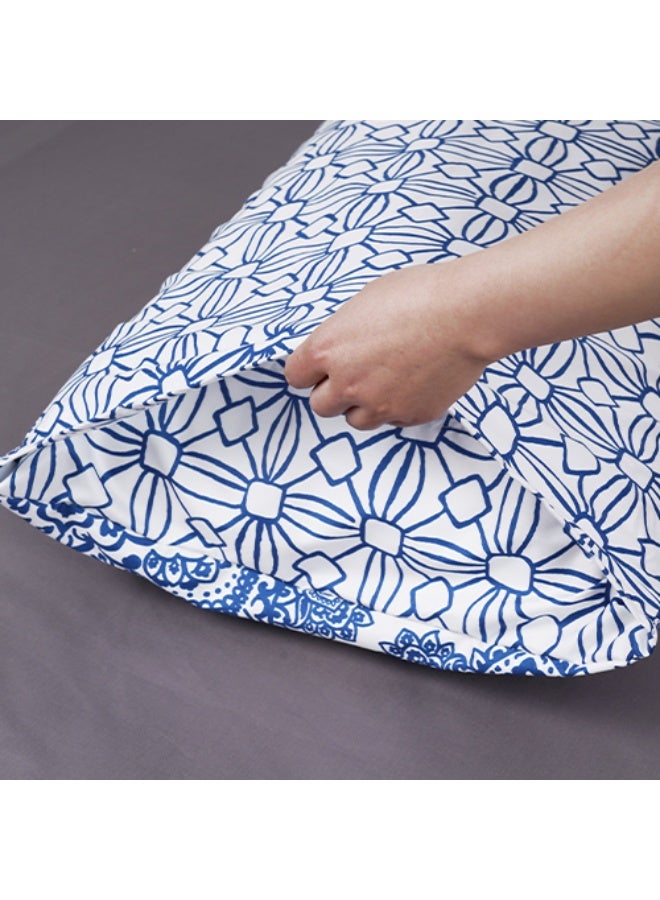 PHF 2 Piece Queen Microfiber Pillowcases, Silky Soft Smooth Breathable Luxury Hotel Collection, 50 cm x 75 cm, Navy Blue - Image 4