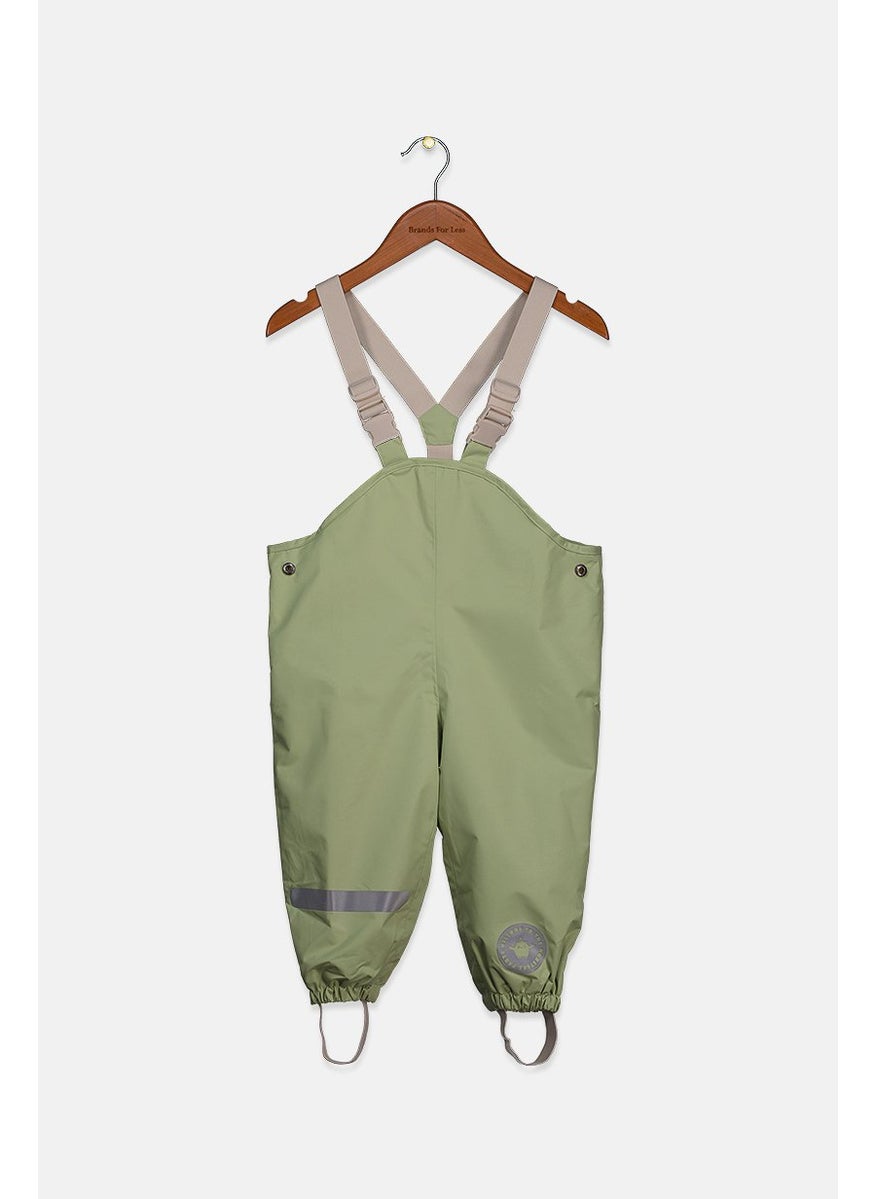 Tchibo Toddlers Boy Pull On Plain Suspender Trouser, Green  - Image 1