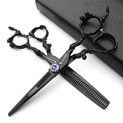 SHARONDS Hairdresser professional 6 inch high end JP 440C hairdressing scissors set hairstyle tools hair scissors set (scissors set) - Image 1