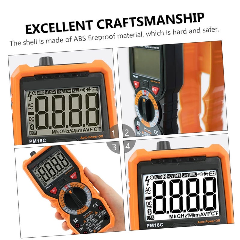 High Accuracy Handheld Digital Multimeter Measures Capacitance Resistance Voltage DC - Image 4