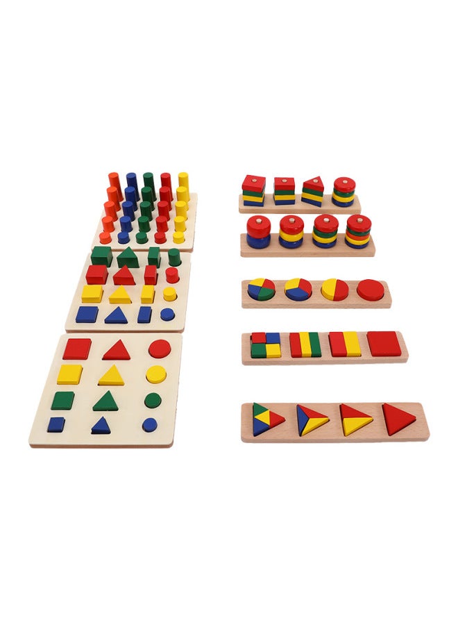 Montessori Teaching Aids Geometry Early Children' S Montessori System Fine Movement Training Educational Toys Building Blocks Stick - Image 5