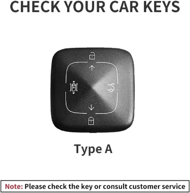 Leather Car Key Case Cover Compatible for Zeekr 001 X 2023 2024 Car Remote Key Fob Shell Holder Keychain Accessories(Style 4) - Image 3