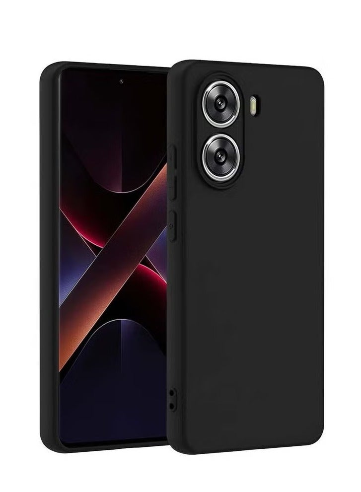 TIGER Xiaomi Poco X7 Pro 5G 2025 Premium Soft Liquid Silicone Case Cover – Black, Shockproof, Anti-Scratch, Slim & Lightweight, Full Protection - Image 1