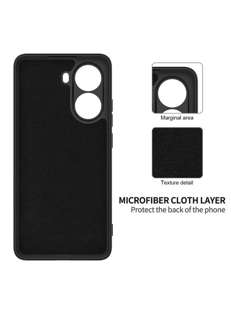 TIGER Xiaomi Poco X7 Pro 5G 2025 Premium Soft Liquid Silicone Case Cover – Black, Shockproof, Anti-Scratch, Slim & Lightweight, Full Protection - Image 4