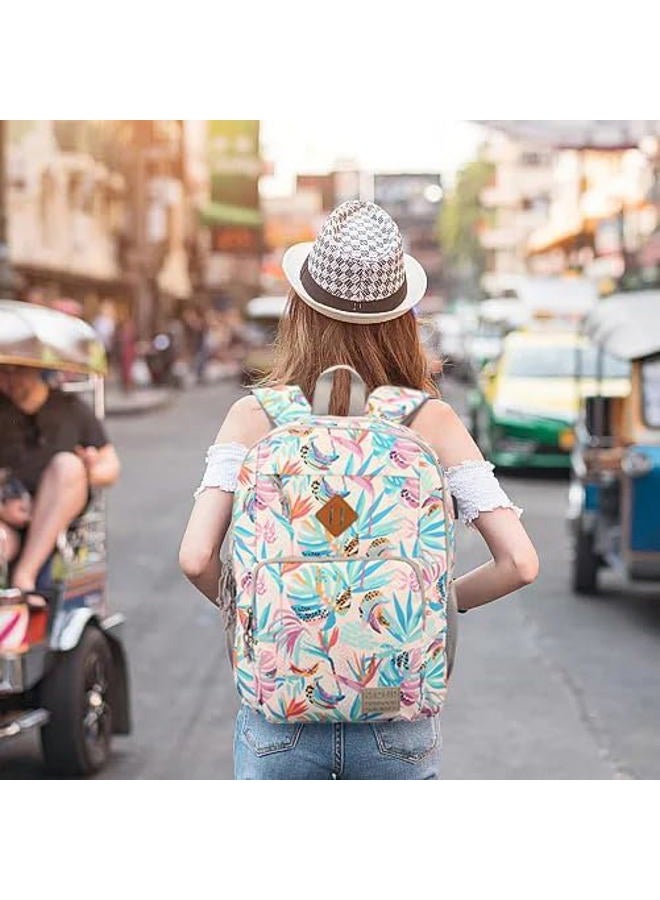 KEOFID Anti-Thief Travel Backpack for Men and Women, Fashion for Women, Casual Back pack for College, Light Gray, Large, Fashion Backpack - Image 2