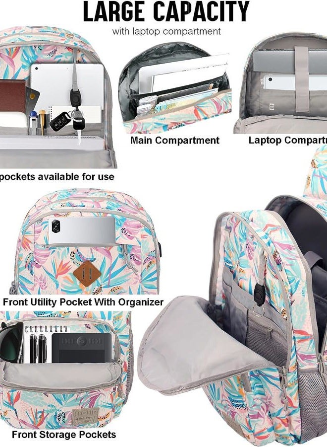 KEOFID Anti-Thief Travel Backpack for Men and Women, Fashion for Women, Casual Back pack for College, Light Gray, Large, Fashion Backpack - Image 5