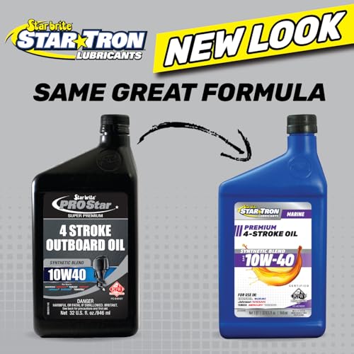 STAR BRITE Super Premium 4 Stroke Marine Oil - 10W-40 Synthetic Blend Engine Oil for Outboards, Gasoline Inboards & Stern Drives - NMMA FC-W Certified, 32 OZ (028232) - Image 4