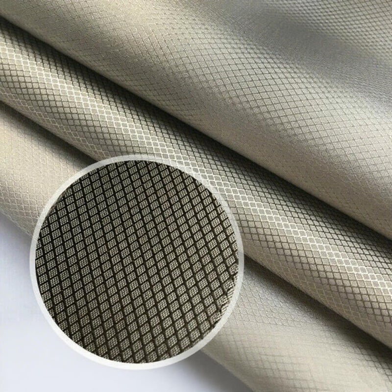 Amradield Copper Nickel Faraday Fabric Cloth 39"x43" Reduce Harmful Signals WiFi 5G Cell Bluetooth GPS Grounding Mobile Phone Copper Nickel Material Certified Protection Healthy DIY Fabric - Image 1