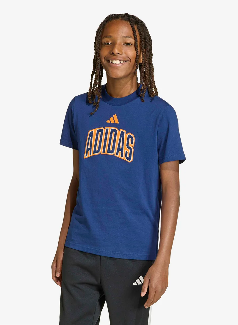 Adidas Youth Stadium Lettering T-Shirt