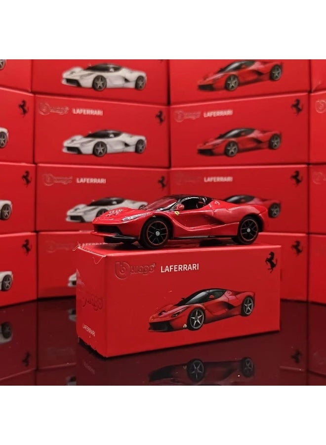 Ferrari LaFerrari, in Ferrari red, is an alloy car model equipped with shock absorption and rubber tires - Image 3