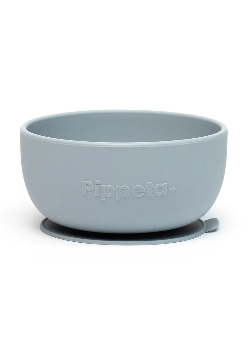Pippeta Silicone Suction Bowl For Infant - Sea Salt