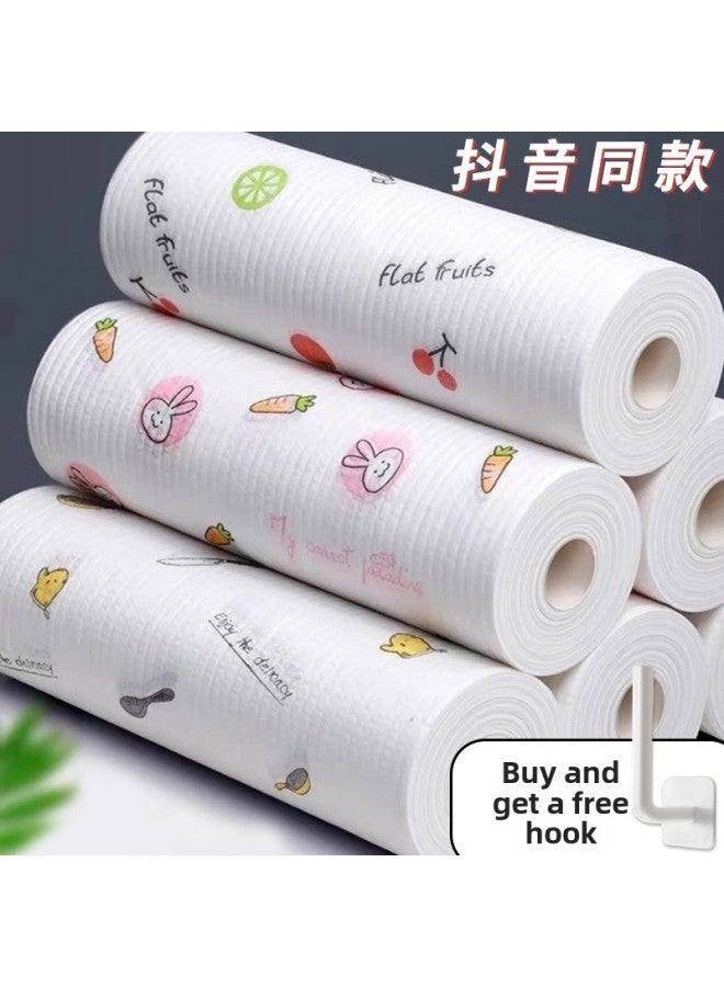 Disposable Foot Wipes, Foot Bath, Household Water-absorbent Printed Foot Wipes, Foot Wipes, Pedicure Towels, Special For Lazy People-Color:Printed Pack Of 50 Pieces - Image 5