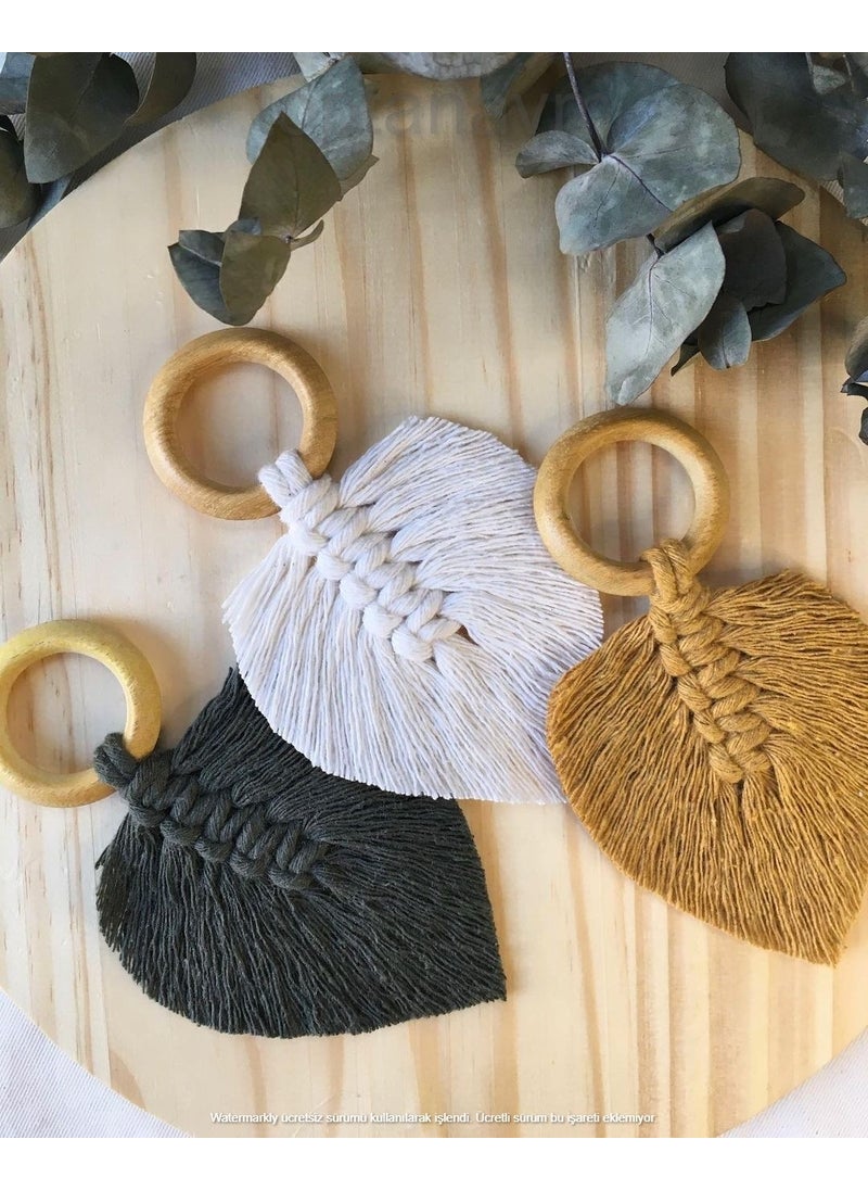 Ninastore Macrame Wall Ornament Leaf Wall Decoration  - Image 1