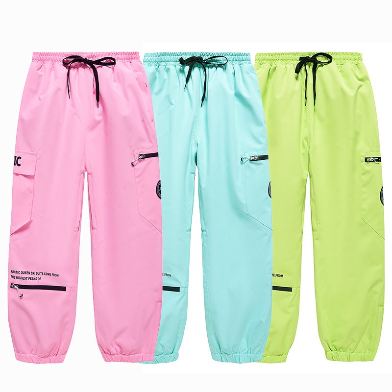 New Ski Pants Men'S And Women'S Snowboard Double Ski Pants Winter Outdoor Windproof Water-Repellent Warm Ski Pants - Image 2