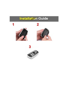 OUYoo OUYoo Suitable for BMW key fob,Advanced soft TPU key box is compatible with X1 X3 X4 X5 X6 1 2 4 5 6 7 M3 M5 M6 GT3 GT5 G30 F10 F15 F16 F20 series smart key,With a key chain.（Blue）  - Image 5