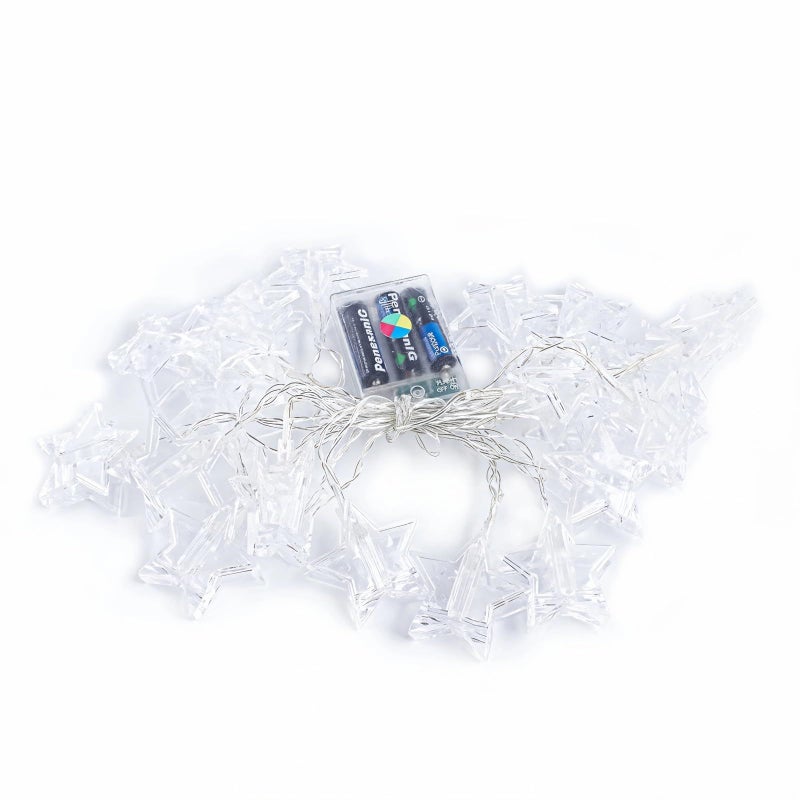 80 LED Star Shaped String Lights 10 Meters USB Powered Colorful Fairy Lights For Bedroom Home Decor - Image 2
