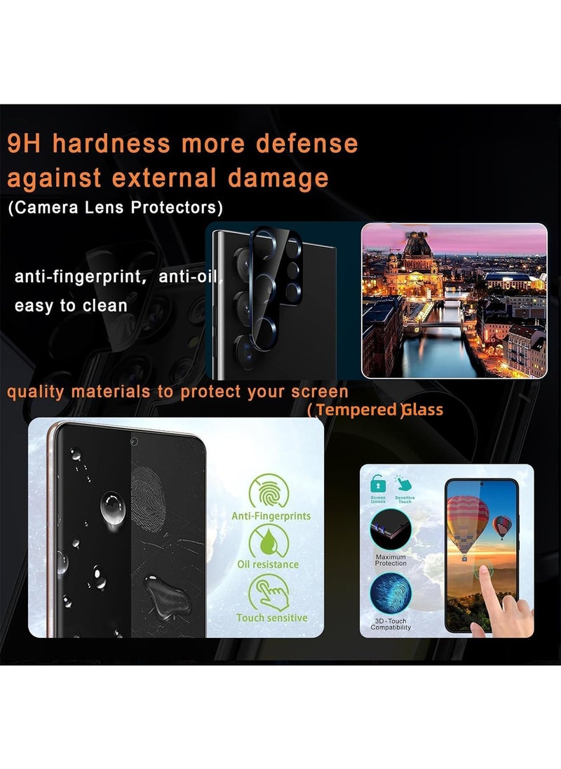 Aookay - [5 in 1] for Samsung Galaxy S25 Ultra Case, Magnetic Clear Case for Magsafe with 2 Tempered Glass Screen Protector 2 Camera Lens Protector [No-Yellowing] Wireless Charging Transparent Back Slim Cover Case - Image 1