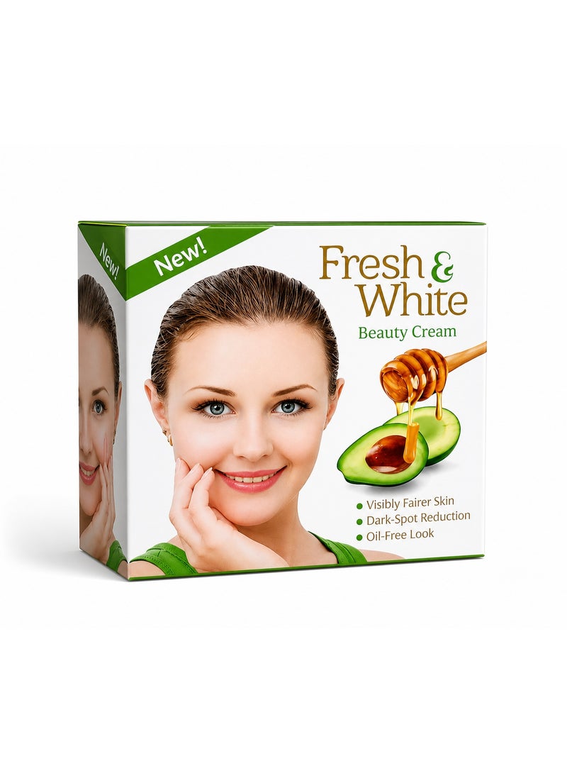 Fresh & White Beauty Cream with Honey and Avocado for Fairer Skin - Image 1